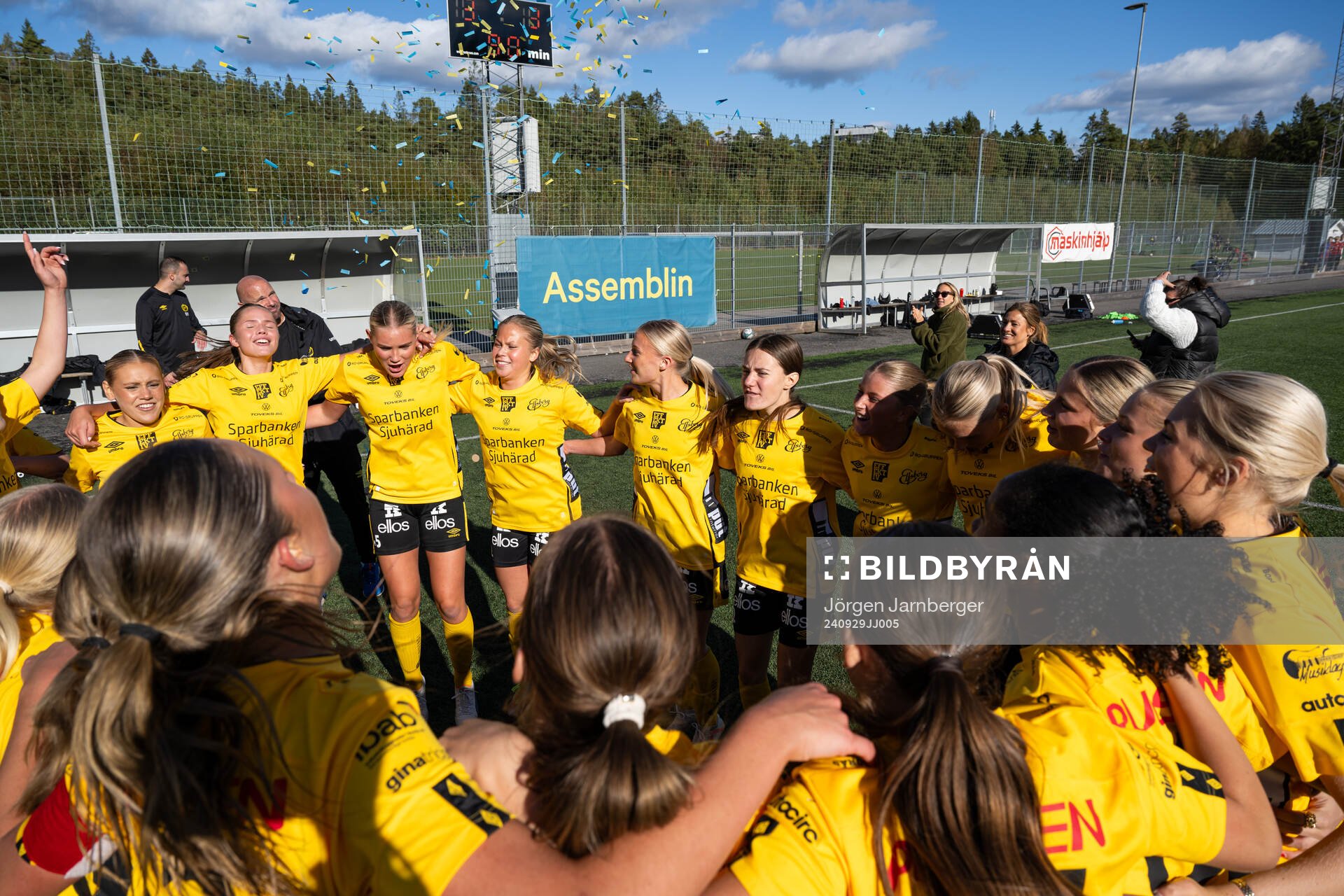 Elsfborgs spelare jublar och firar seriesegern