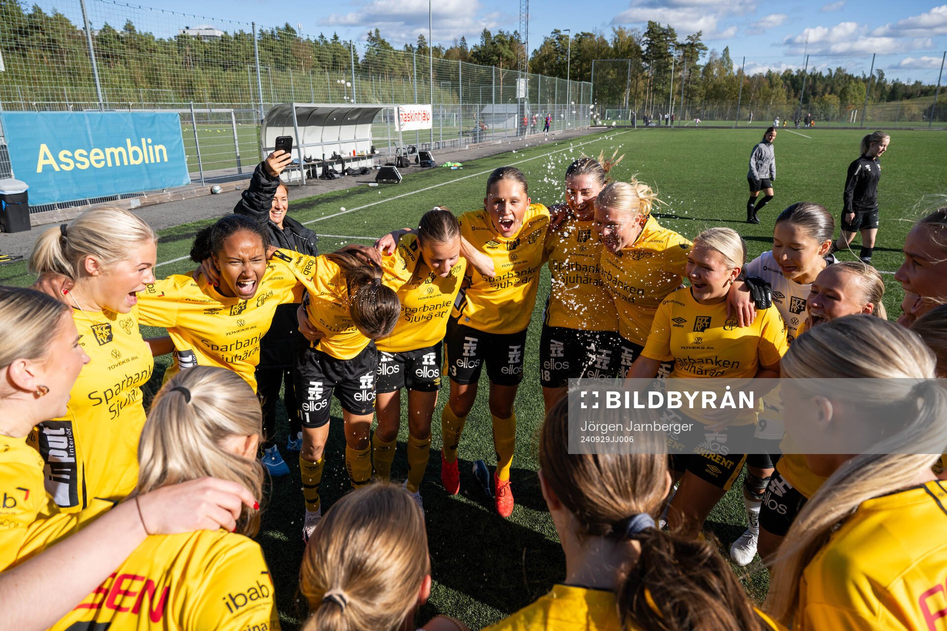 Elsfborgs spelare jublar och firar seriesegern