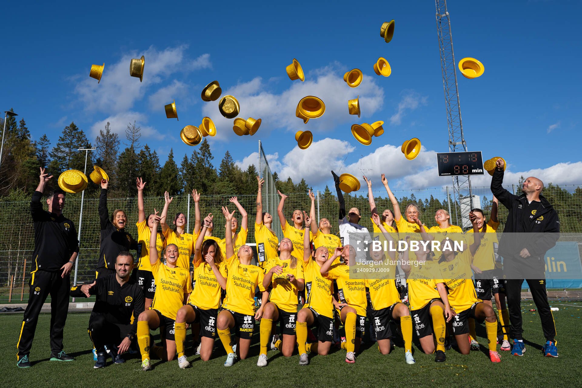 Elsfborgs spelare jublar och firar seriesegern