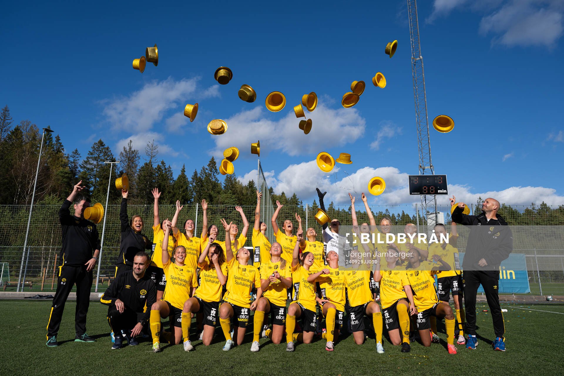 Elsfborgs spelare jublar och firar seriesegern