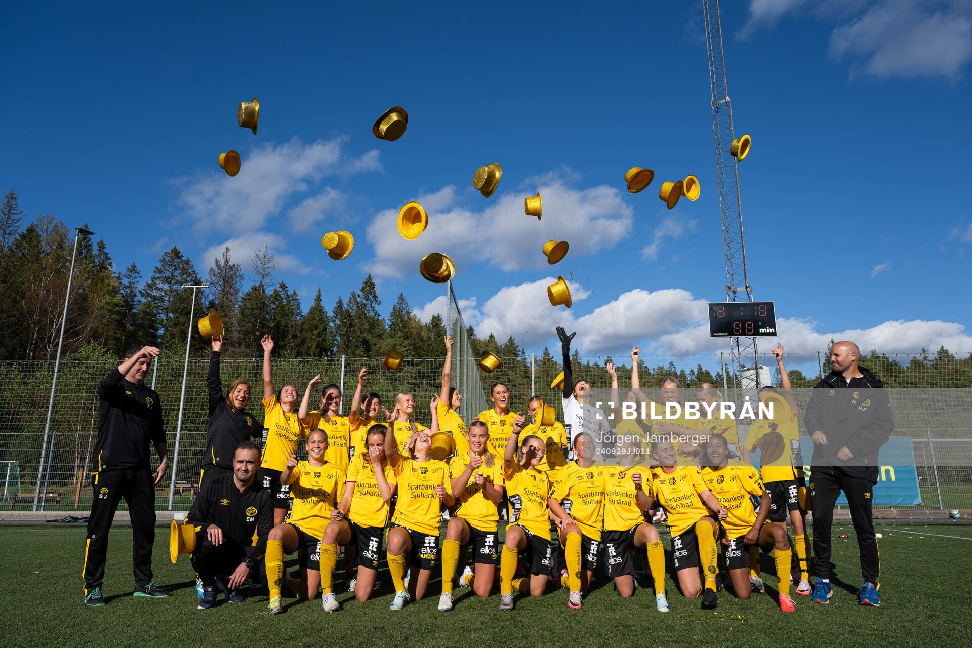 Elsfborgs spelare jublar och firar seriesegern