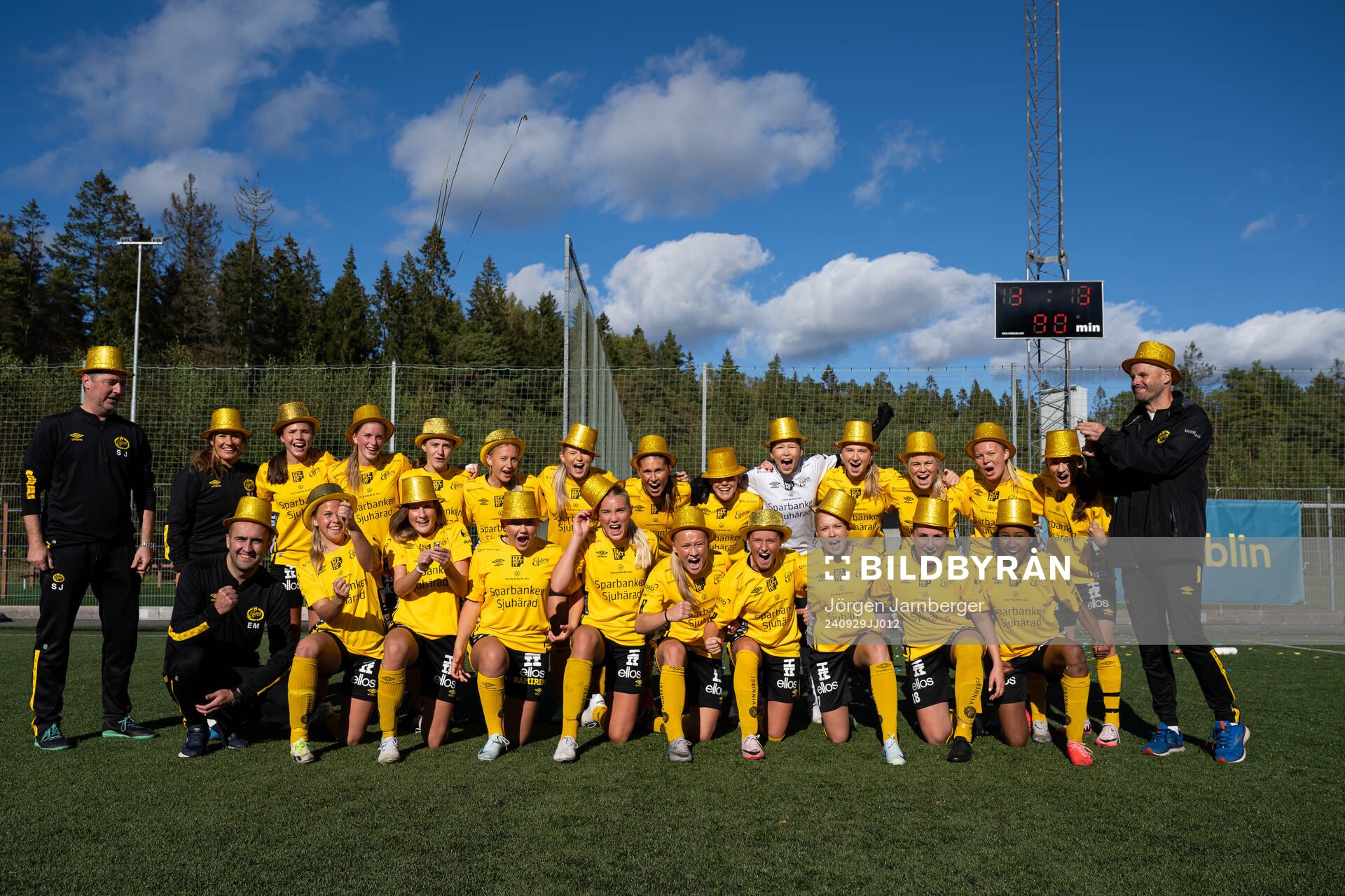 Elsfborgs spelare jublar och firar seriesegern