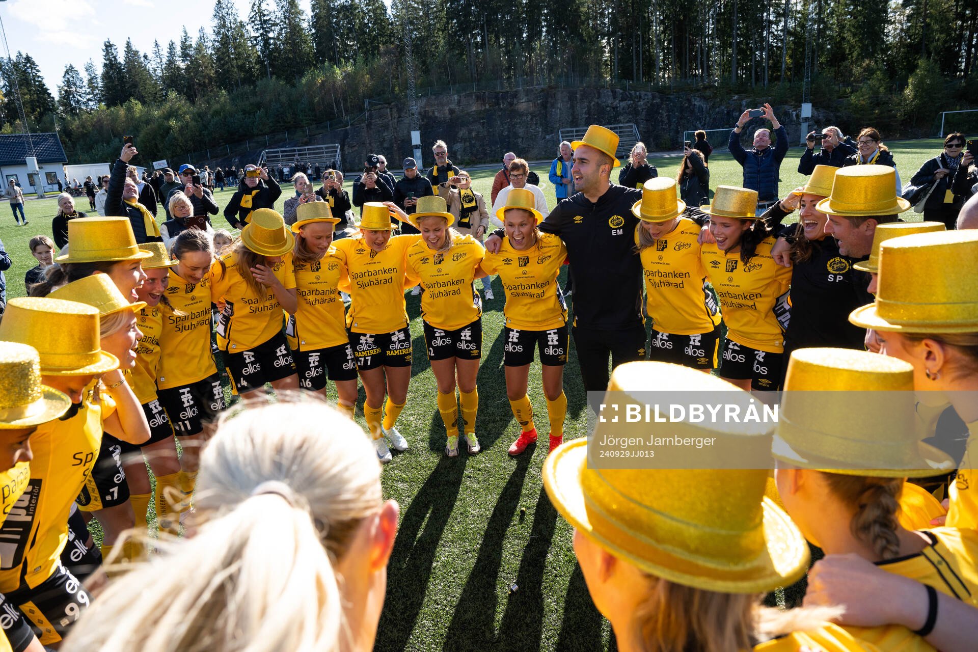 Elsfborgs spelare jublar och firar seriesegern