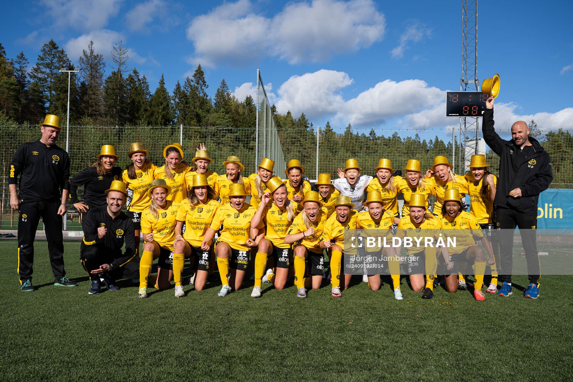 Elsfborgs spelare jublar och firar seriesegern