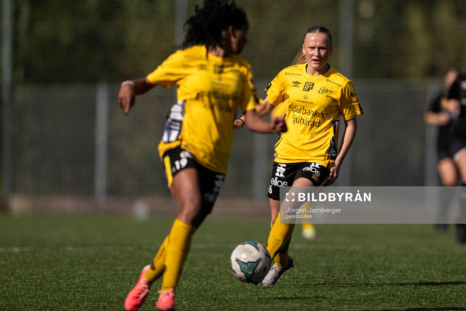 Elfsborgs Tilde Parkhagen under fotbollsmatchen i Division 4 södra mellan Kronäng och Elfsborg den 29 september 2024 i Borås. 