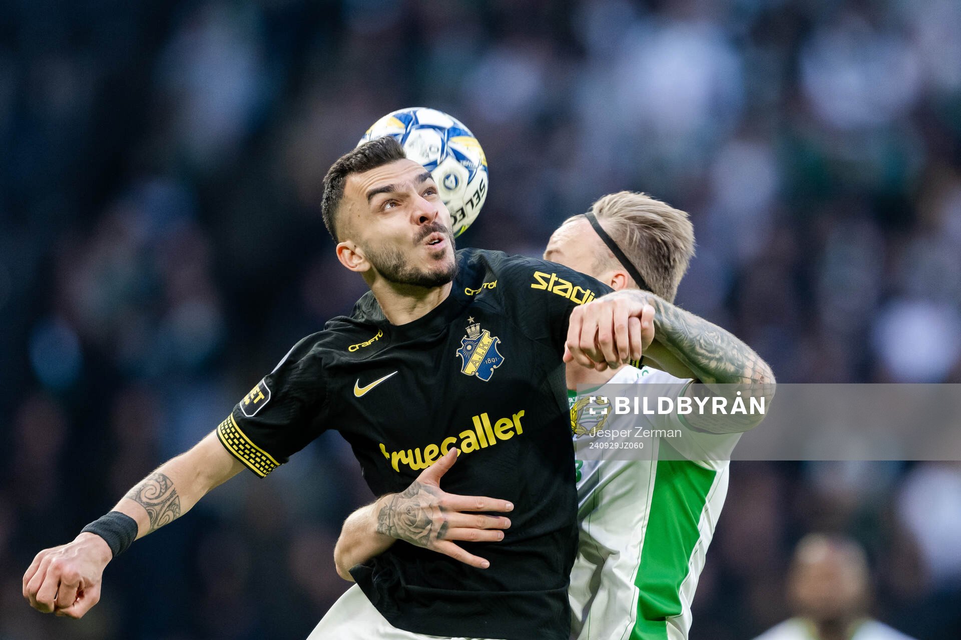 AIKs Ioannis Pittas och Hammarbys Victor Eriksson