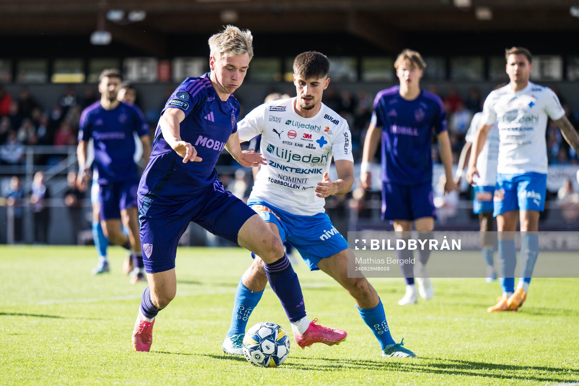 Djurgårdens Santeri Haarala och Värnamos Emin Grozdanic