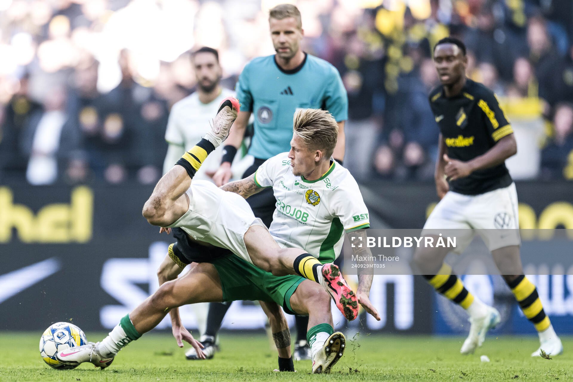 AIKs Ioannis Pittas och  Hammarbys Fredrik Hammar
