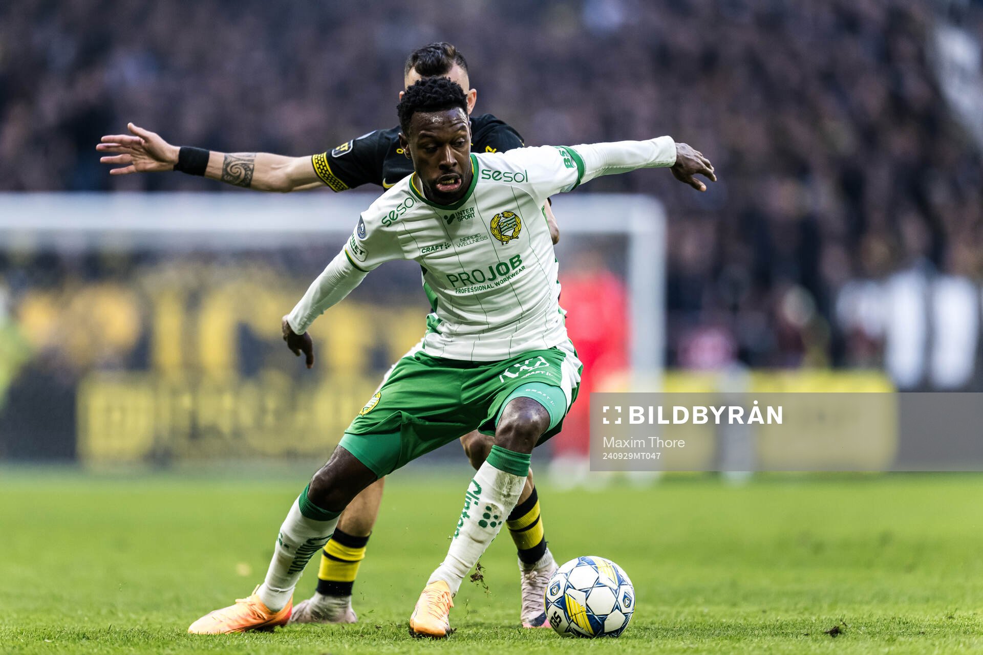 AIKs Ioannis Pittas och Hammarbys Shaquille Pinas
