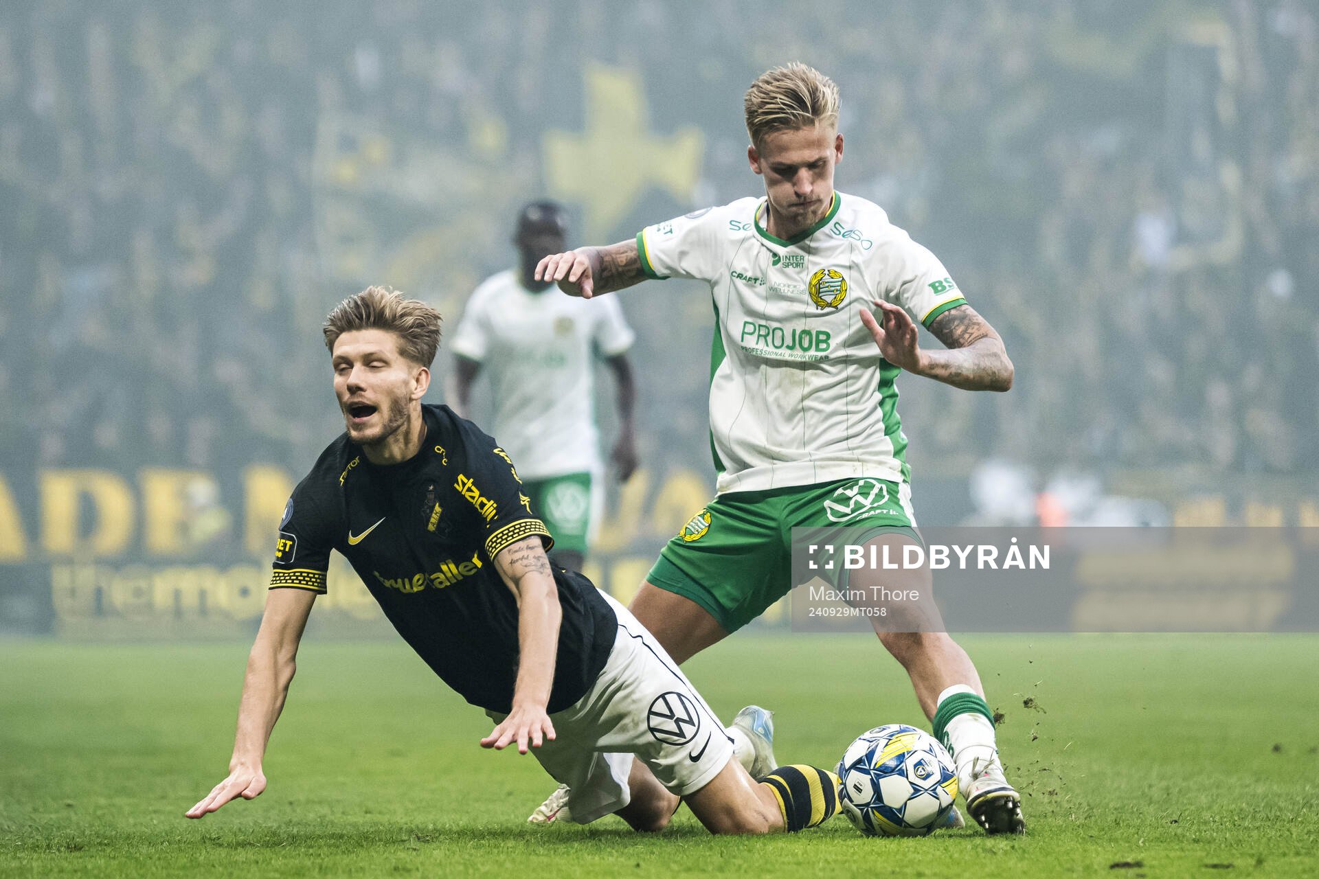 AIKs Anton Salétros och Hammarbys Fredrik Hammar