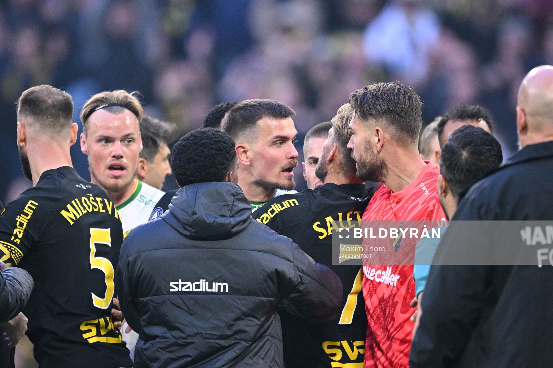 Hammarbys Pavle Vagic och AIKs Anton Salétros