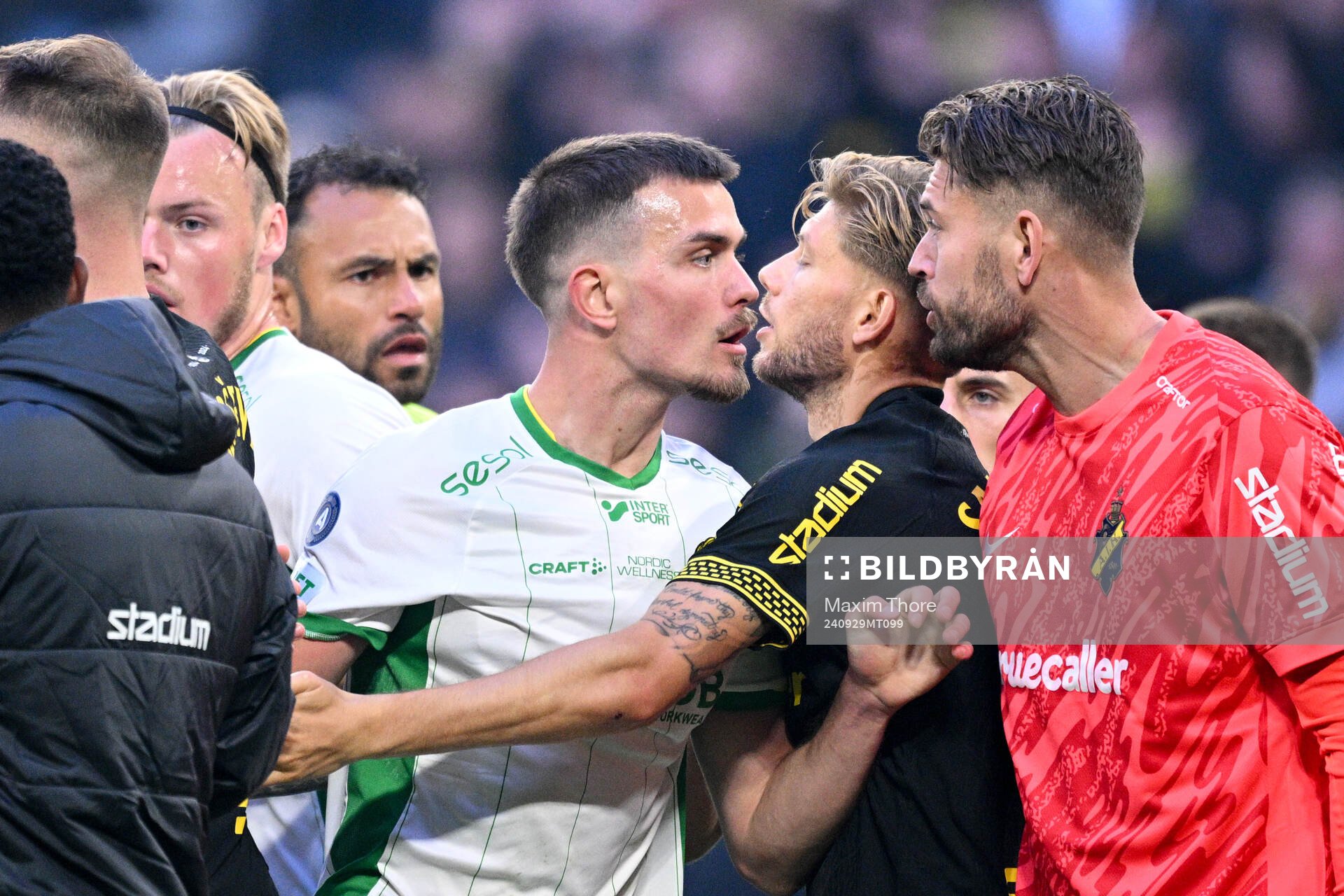 Hammarbys Pavle Vagic och AIKs Anton Salétros