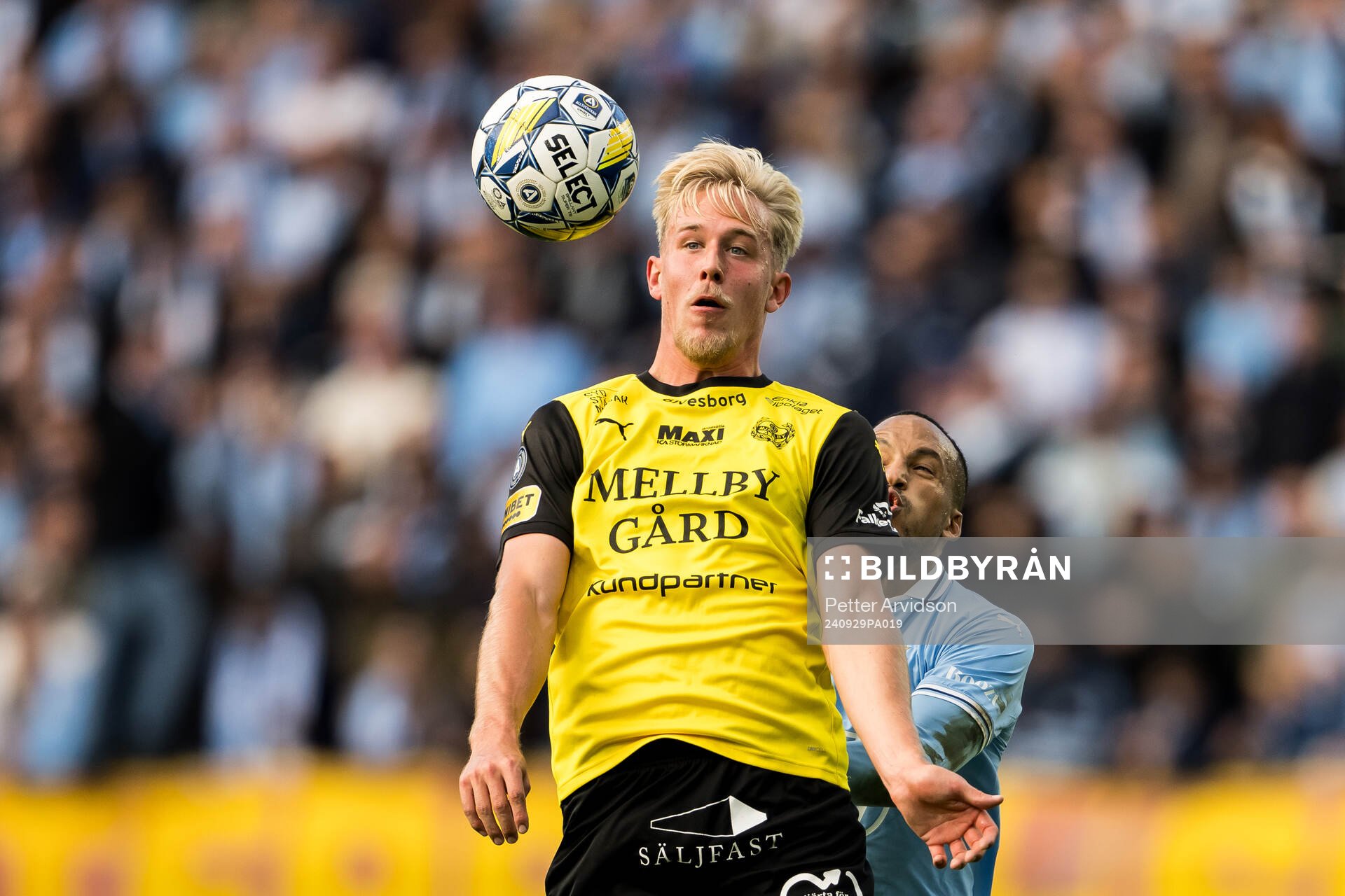 Mjällbys Herman Johansson och Malmö FFs Martin Olsson