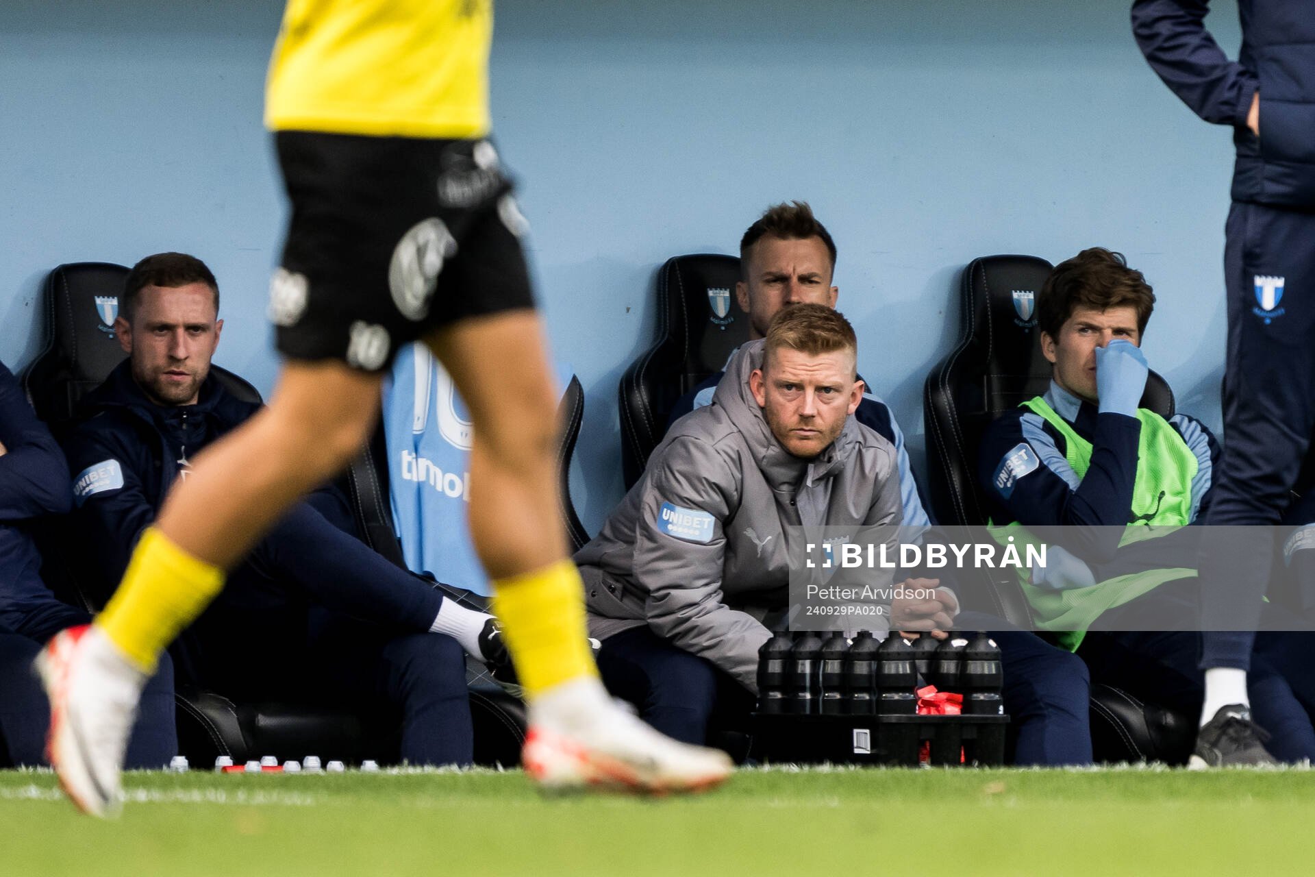 Malmö FFs Anders Christiansen på bänken
