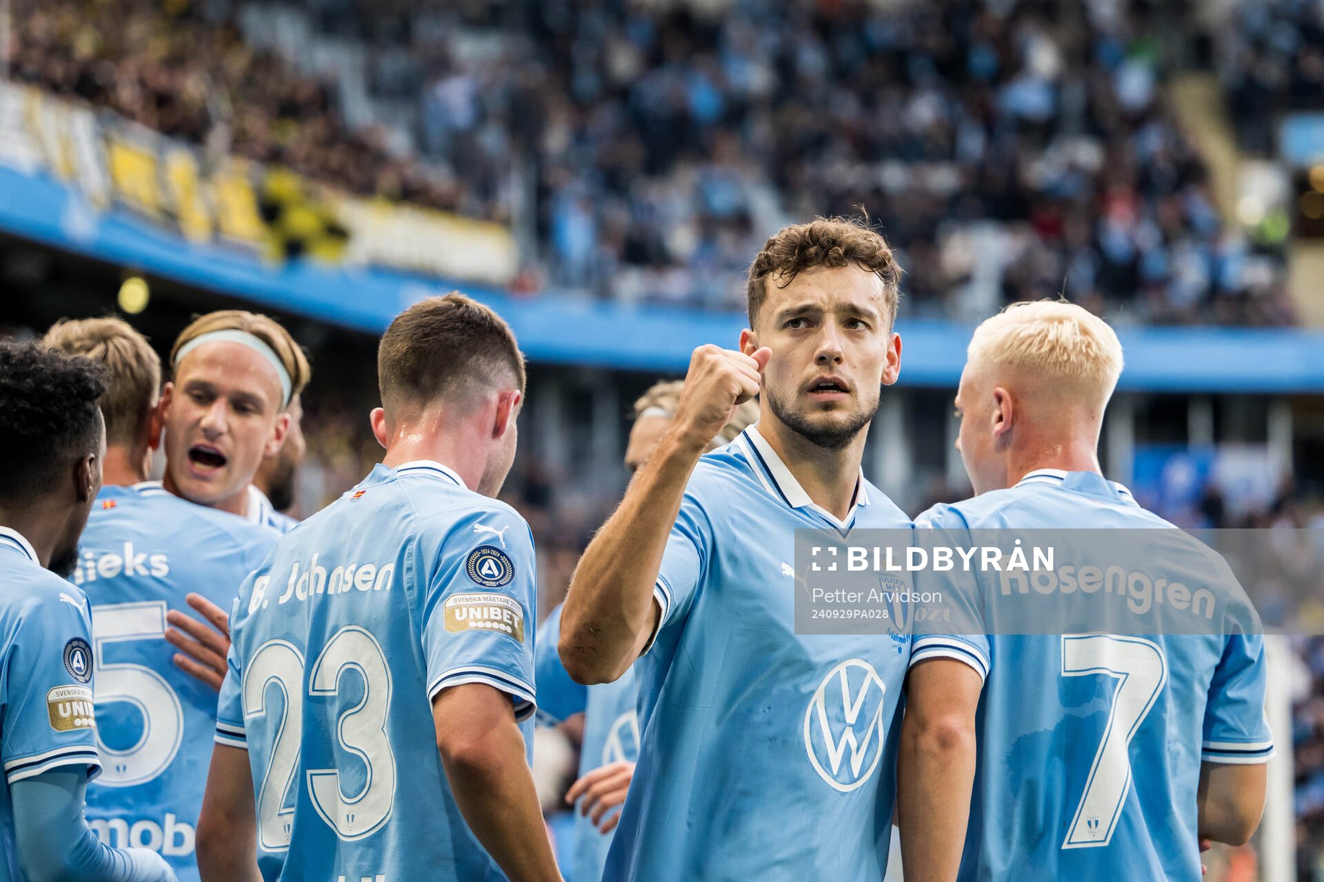 Malmö FFs Colin Rösler jublar
