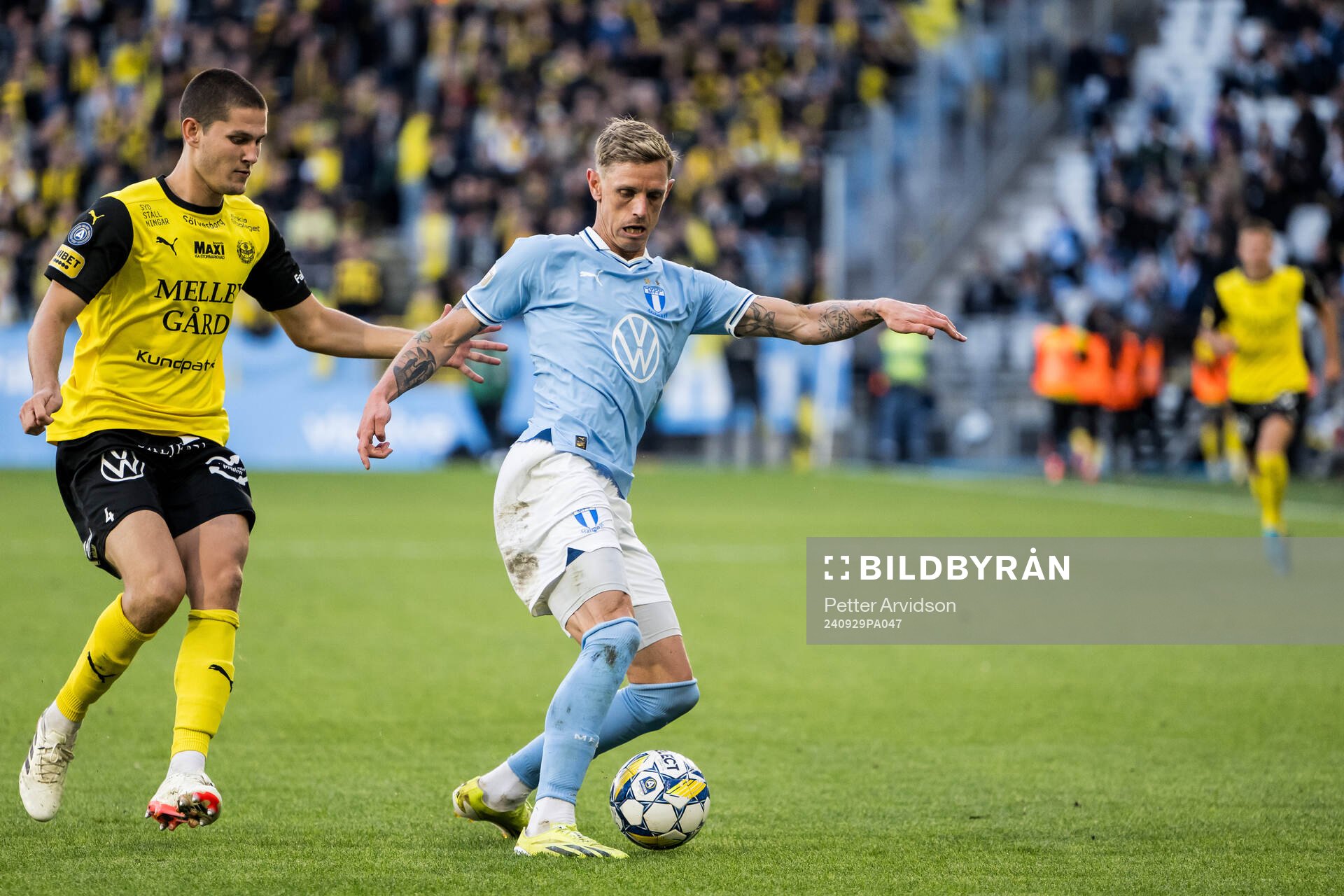 Mjällbys Rasmus Wikström och Malmö FFs Søren Rieks
