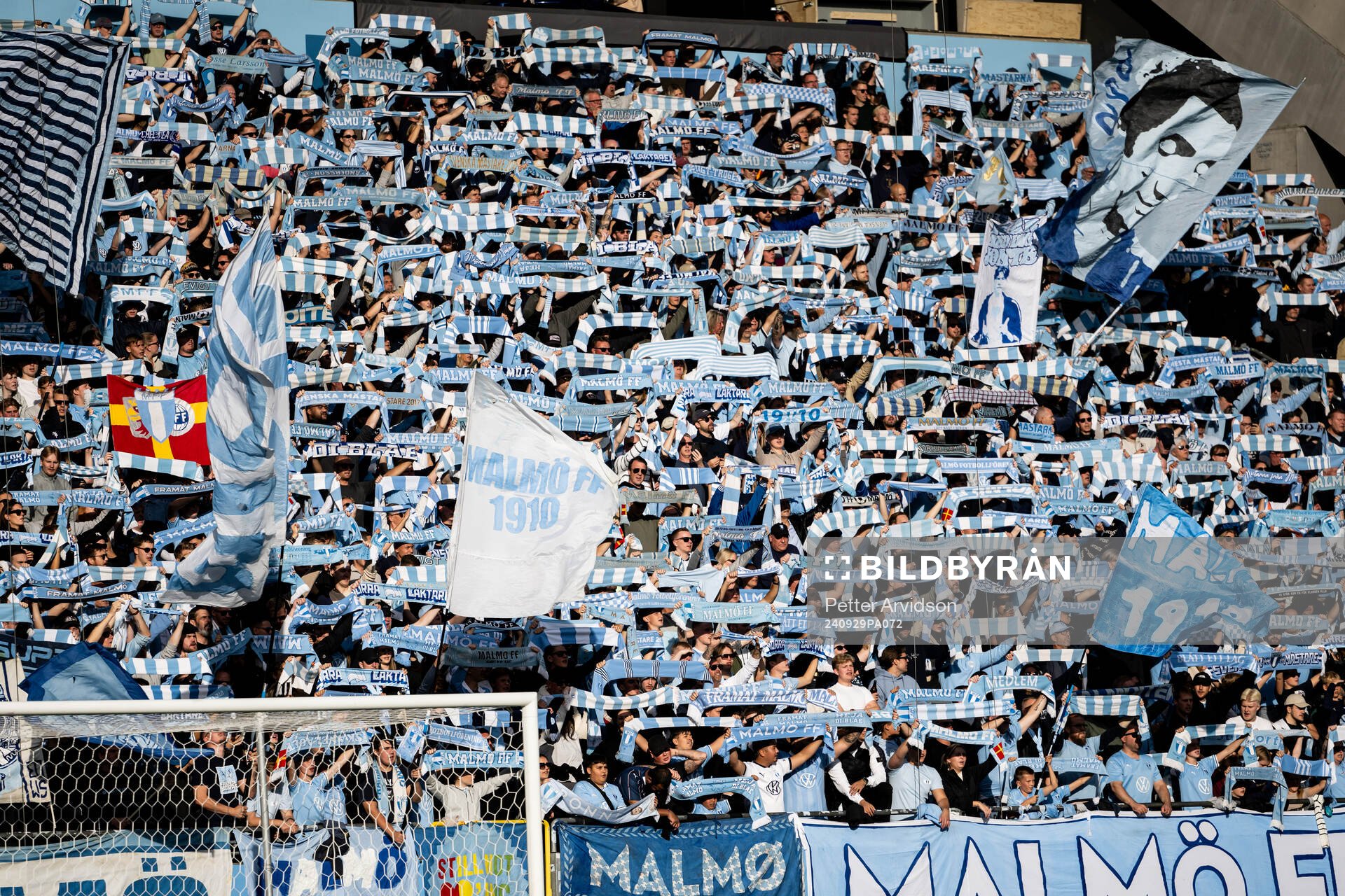 under fotbollsmatchen i Allsvenskan mellan Malmö FF och
