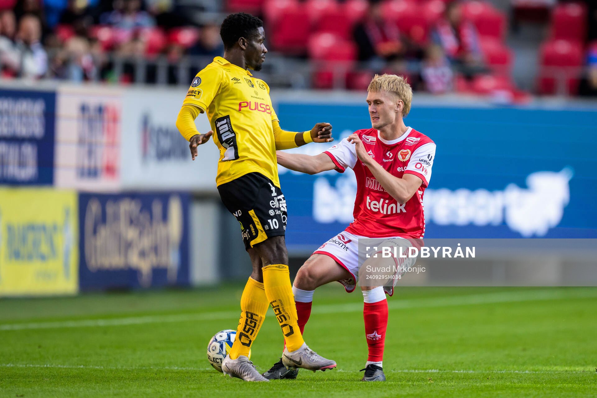Elfsborgs Michael Baidoo och Kalmars Rony Jansson