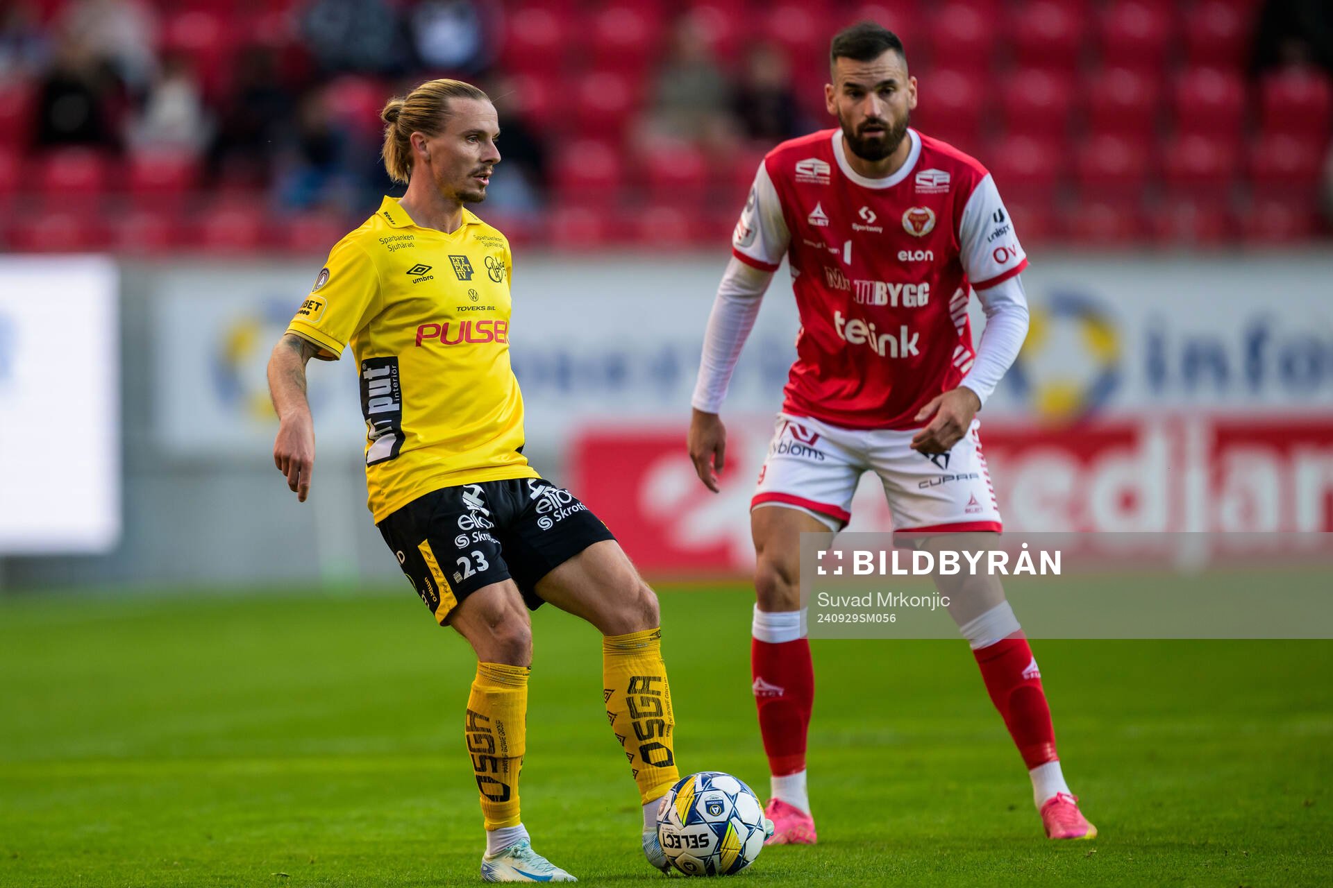 Elfsborgs Niklas Hult och Kalmars Dino Islamovic