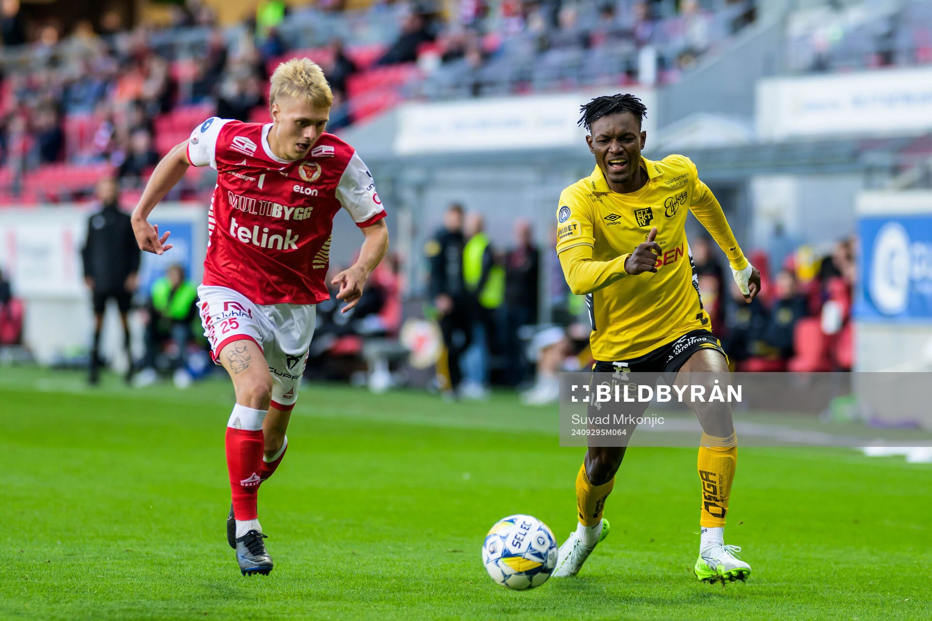 Kalmars Rony Jansson och Elfsborgs Jalal Abdullai