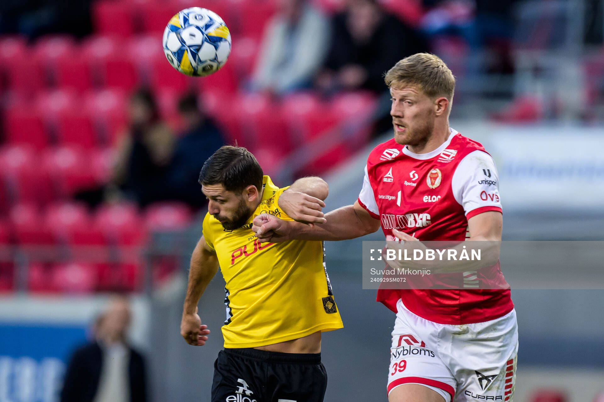 Elfsborgs Arber Zeneli och Kalmars Lars Saetra