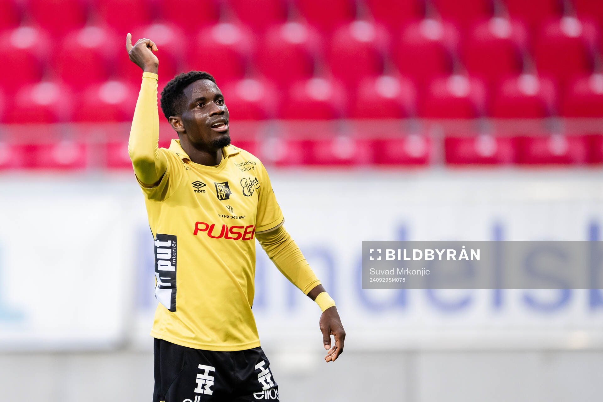 Elfsborgs Michael Baidoo jublar
