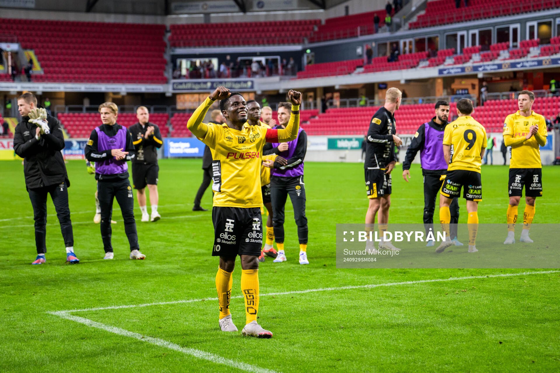 Elfsborgs Michael Baidoo jublar