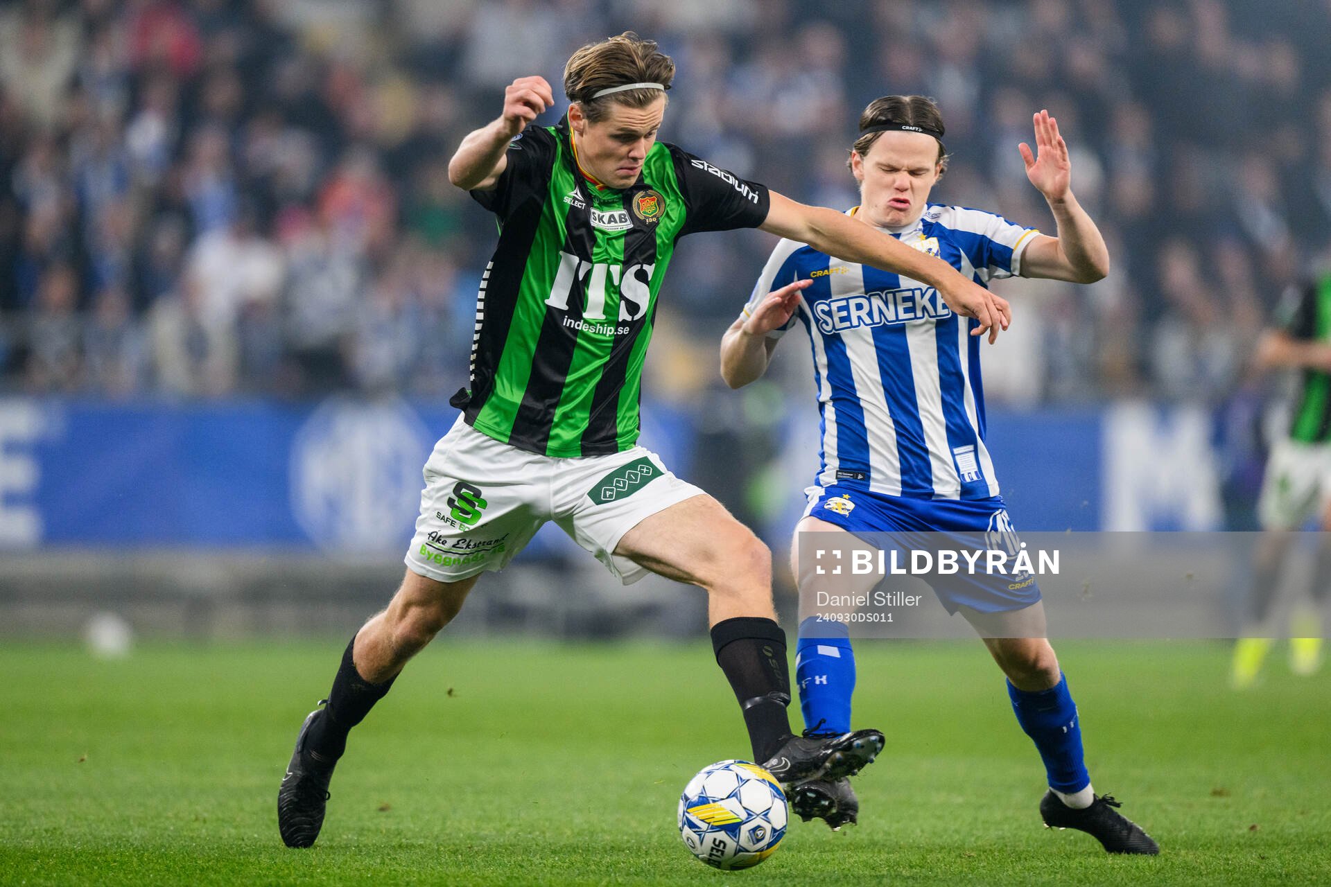 GAIS Axel Henriksson och IFK Göteborgs Kolbeinn Thordarson