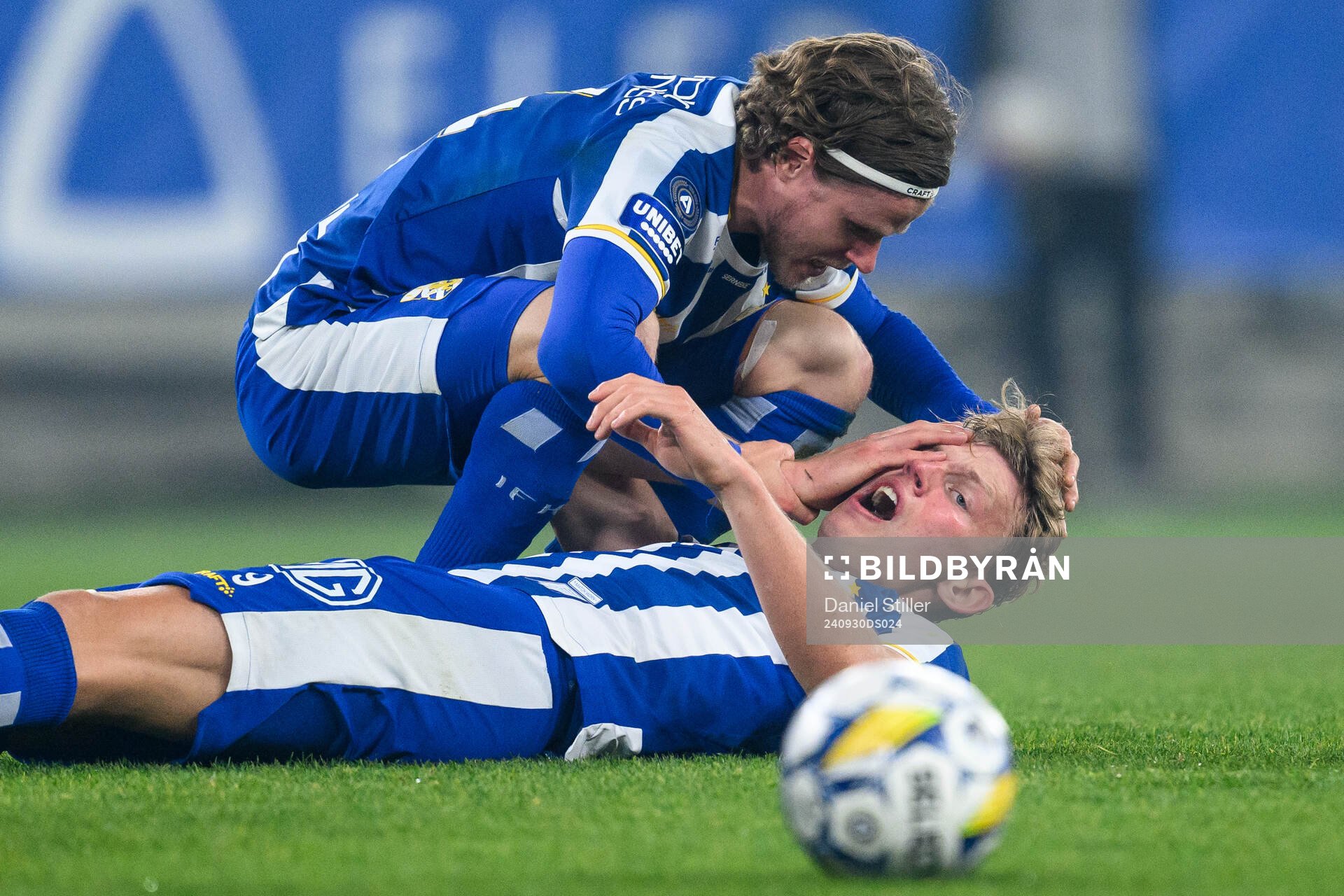 IFK Göteborgs Laurs Skjellerup har ont
