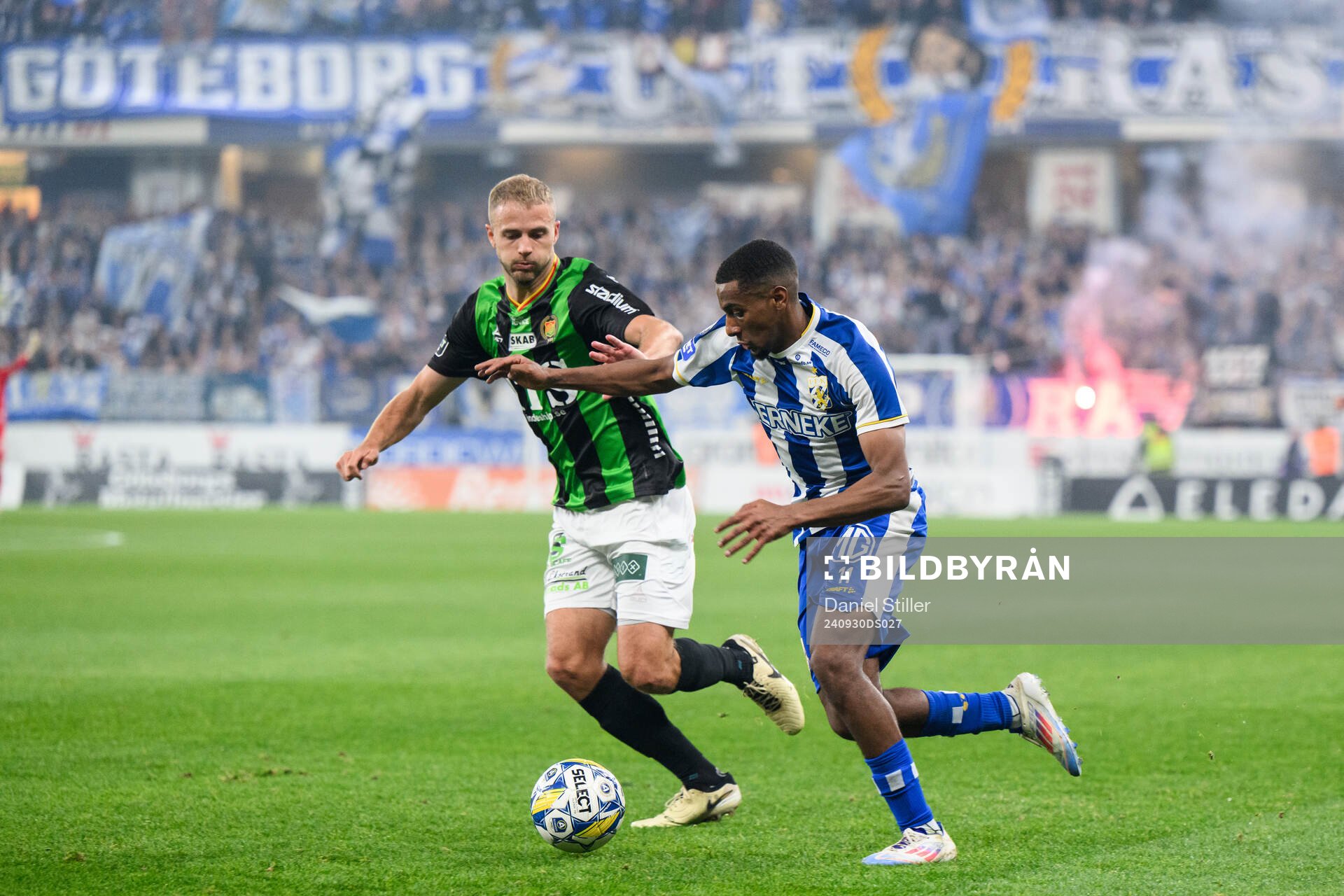 GAIS Joackim Åberg och IFK Göteborgs Paulos Abraham