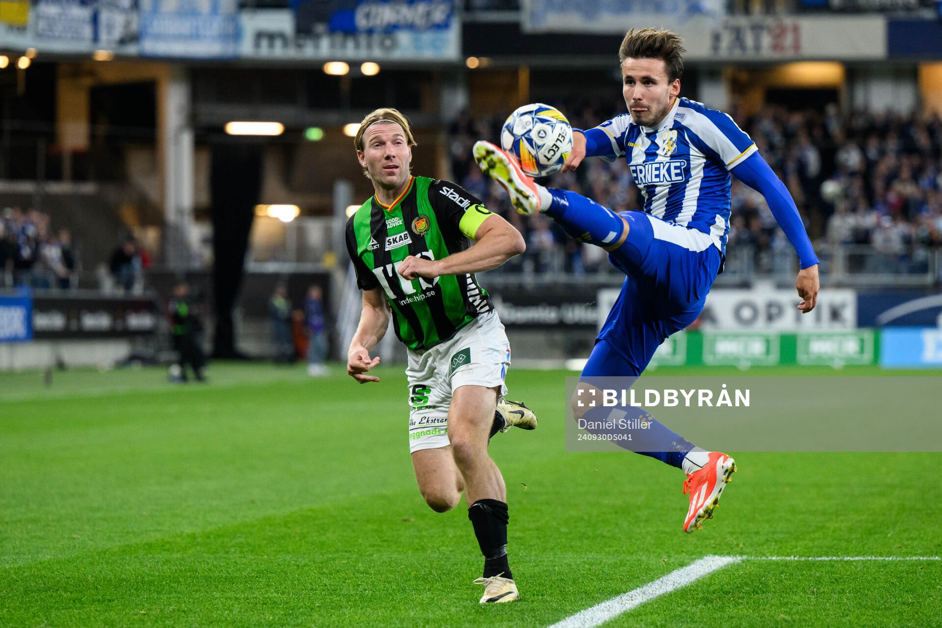 GAIS August Wängberg och IFK Göteborgs Anders Trondsen