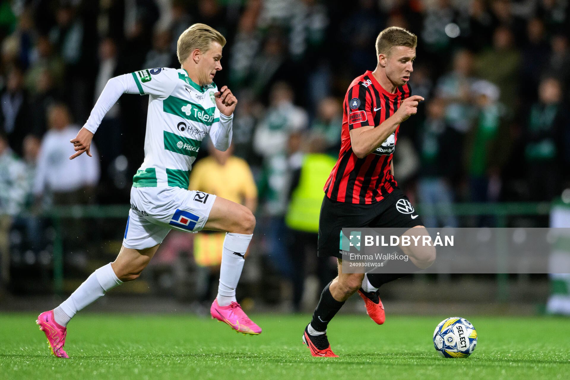 Västerås Marcus Linday och Brommapojkarnas Ludvig Fritzson