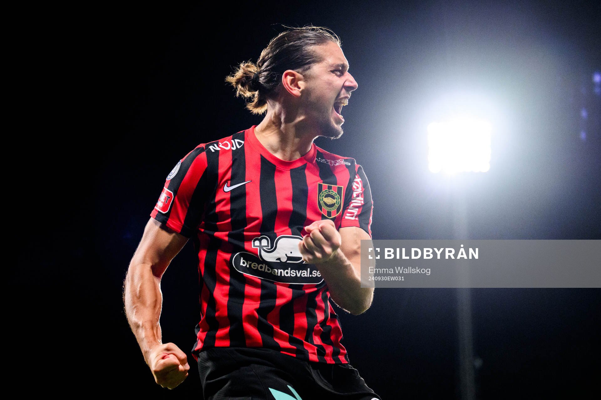 Brommapojkarnas Nikola Vasic jublar