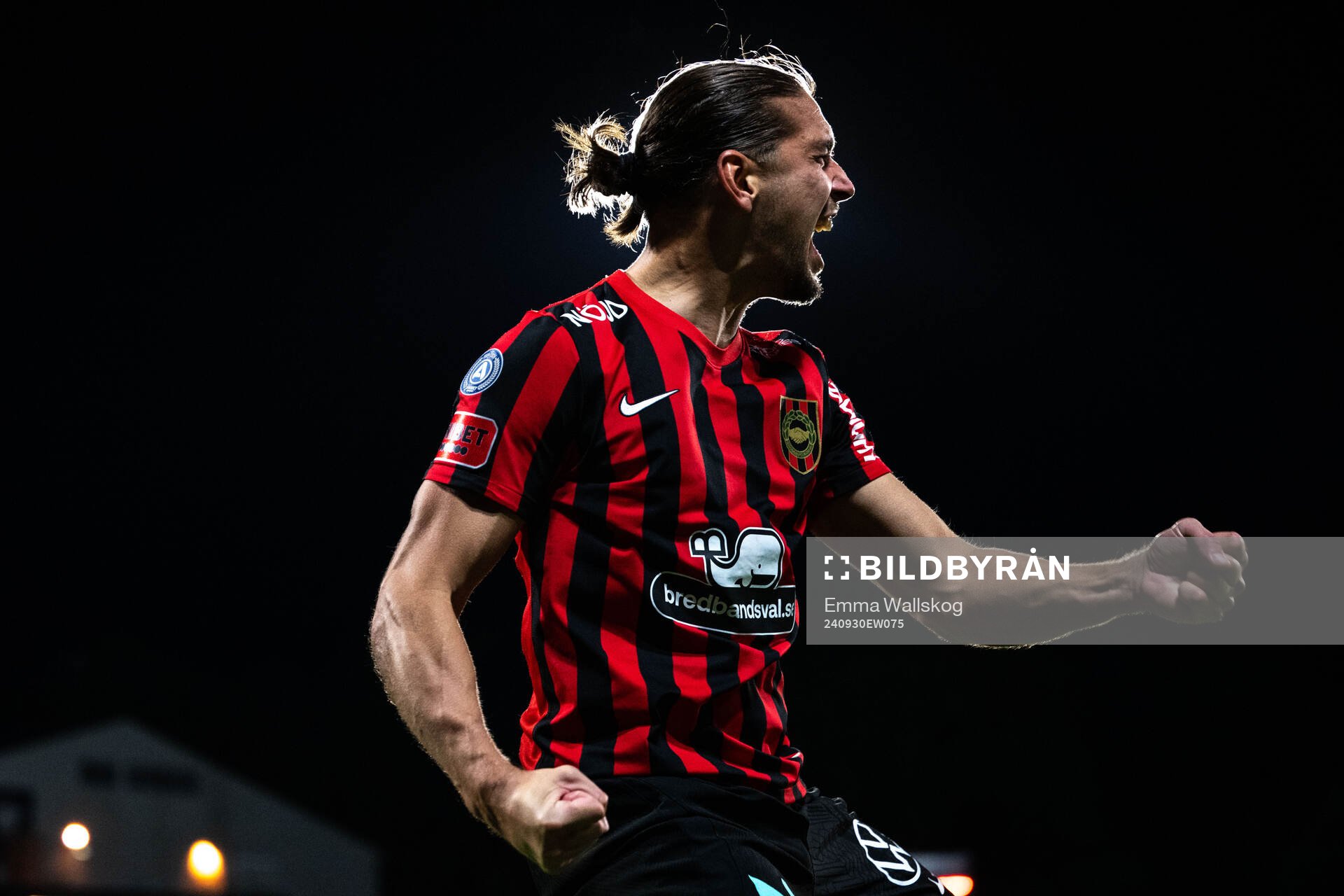 Brommapojkarnas Nikola Vasic jublar