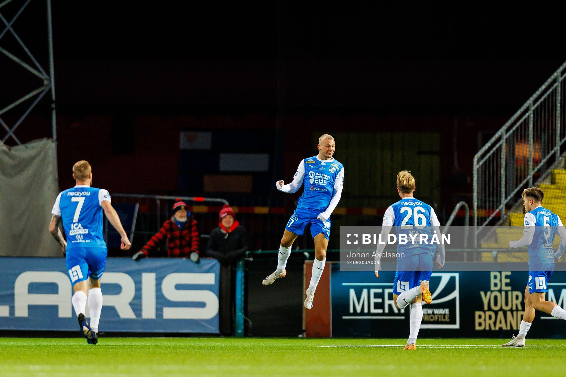 Och under fotbollsmatchen i Superettan mellan Östersund