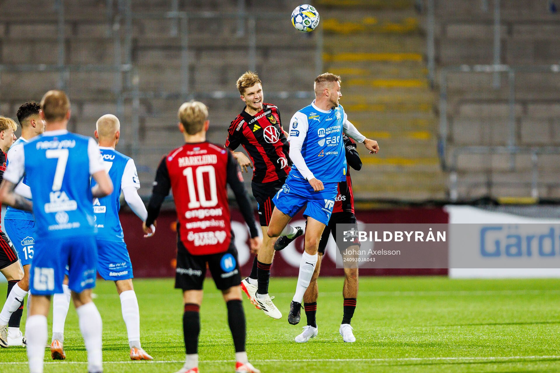 Östersunds Jakob Hedenquist och IK Oddevolds Olle Kjellman