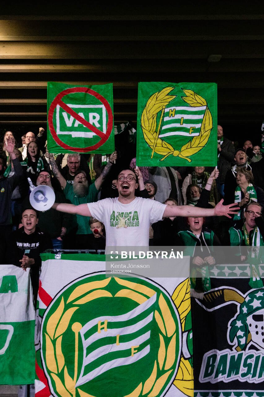 Hammarbys supportrar jublar