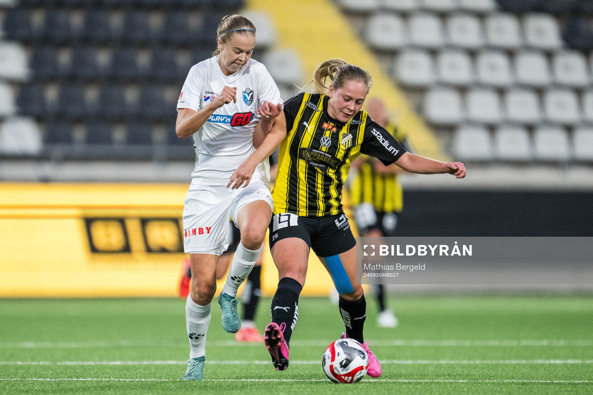 Växjö DFFs Elin Nilsson och Häckens Alice Bergström