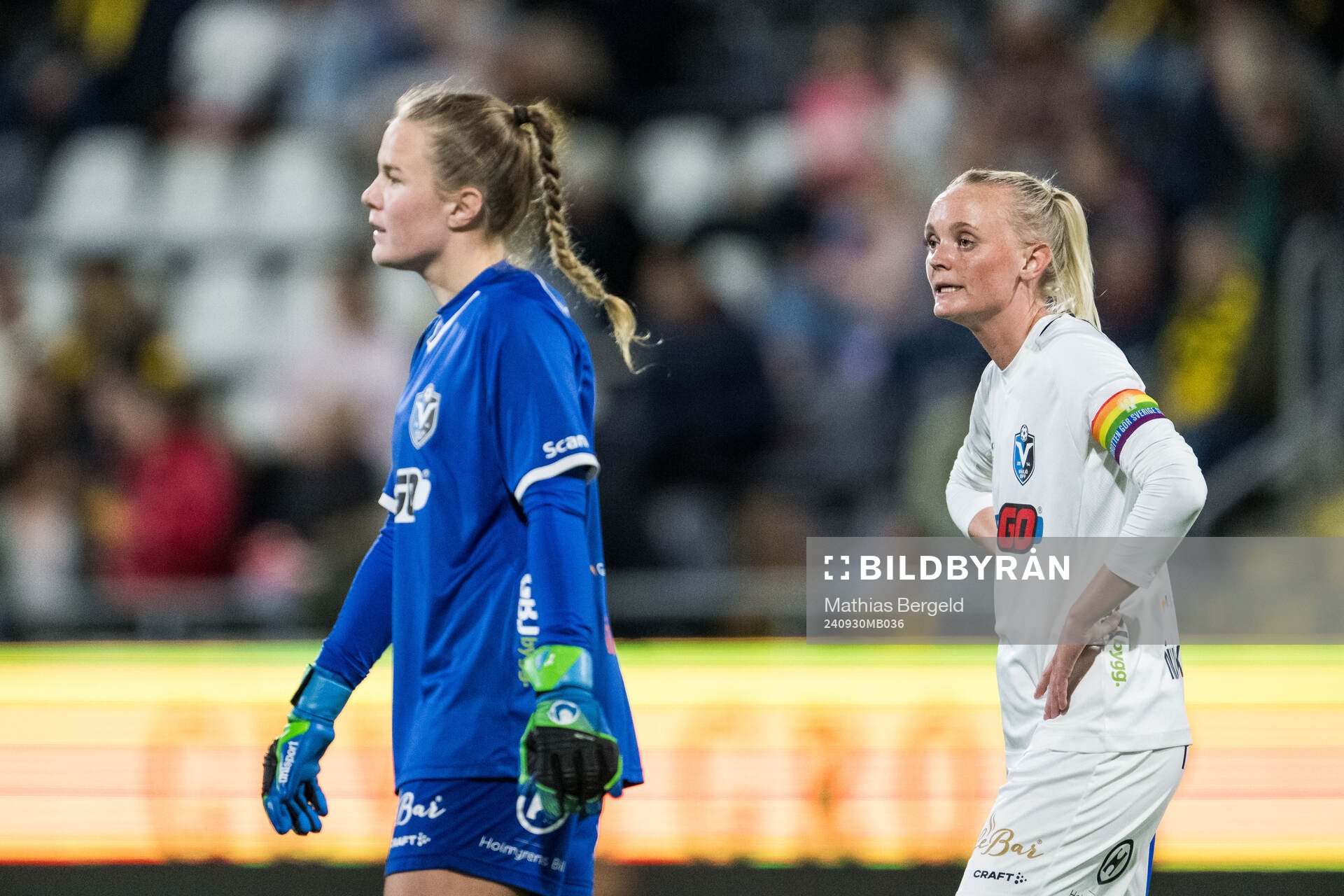 Växjö DFFs målvakt Maja Bay Østergaard och Emma