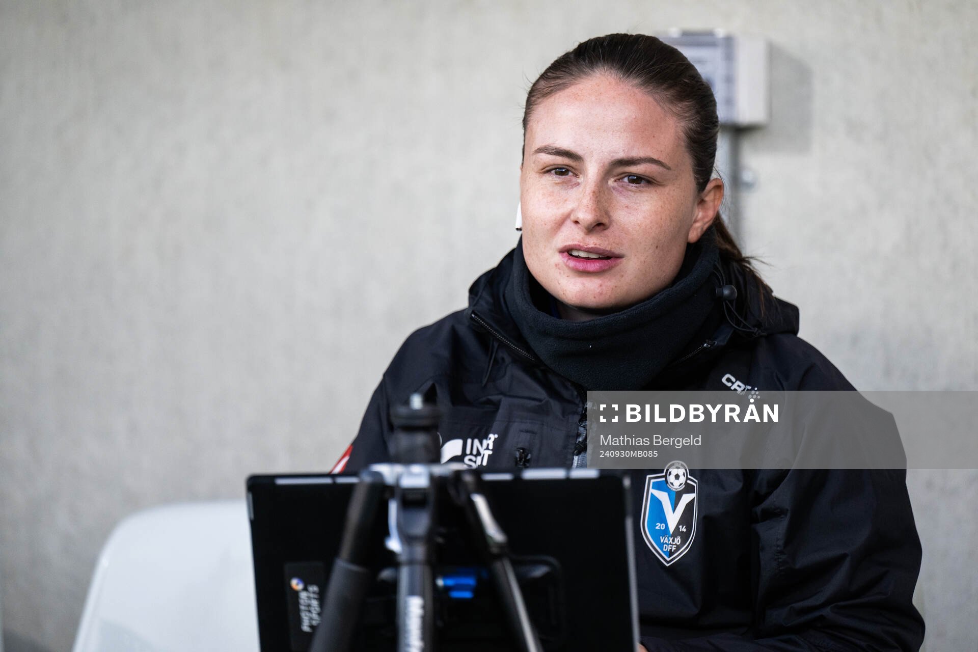 Växjö DFFs assisterande tränare Mathilda Bergstrand