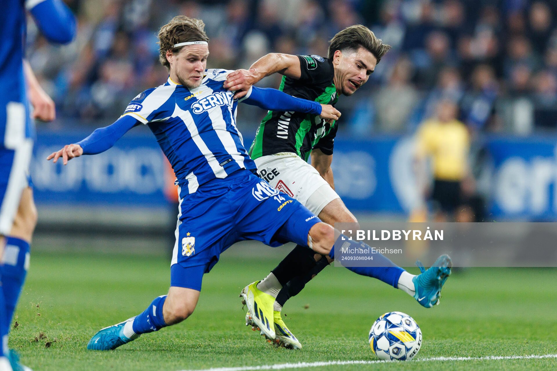 IFK Göteborgs Gustaf Norlin och GAIS William Milovanovic