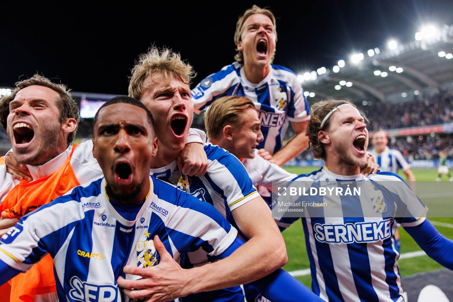 IFK Göteborgs Laurs Skjellerup jublar