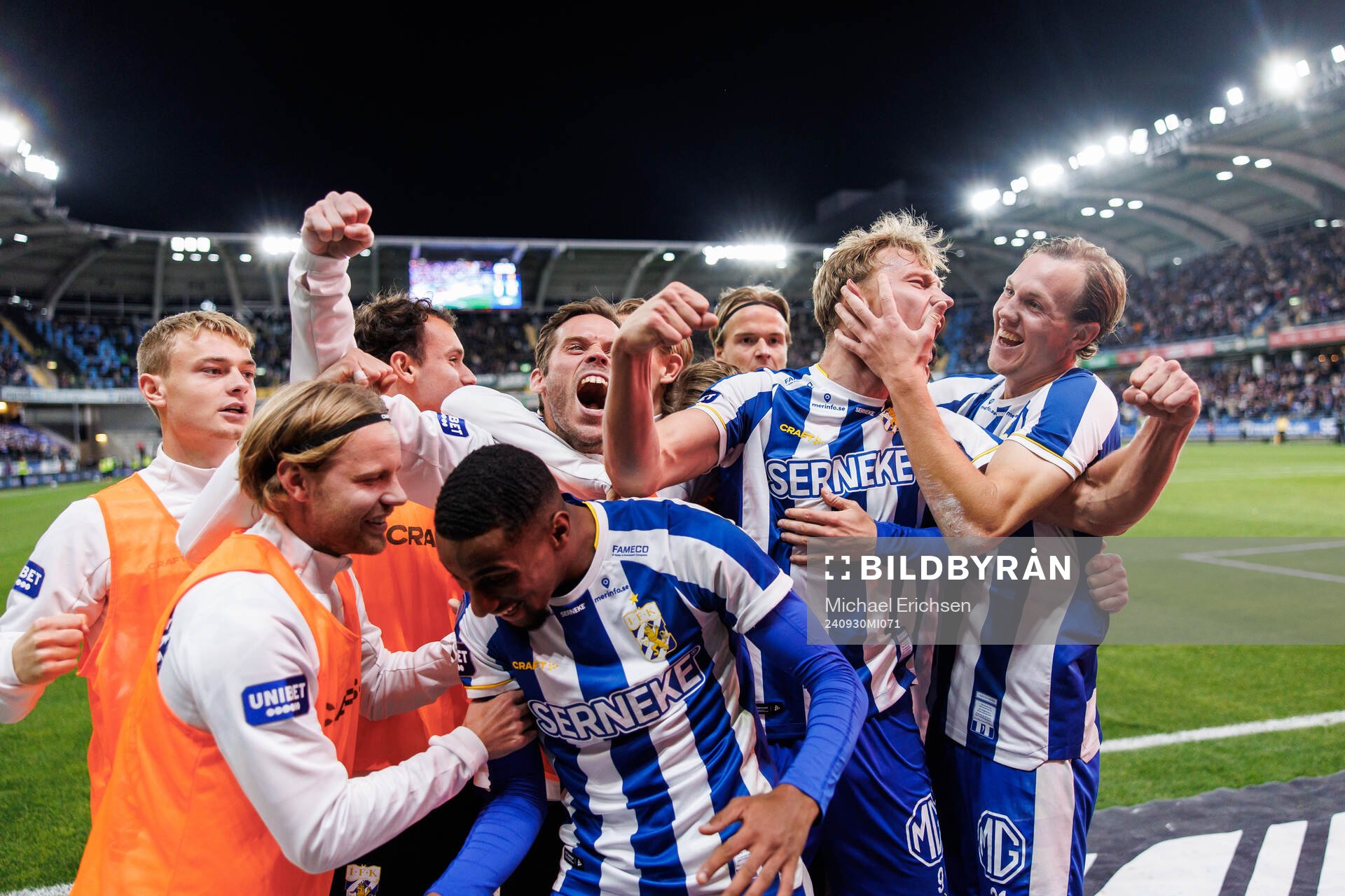 IFK Göteborgs Laurs Skjellerup jublar