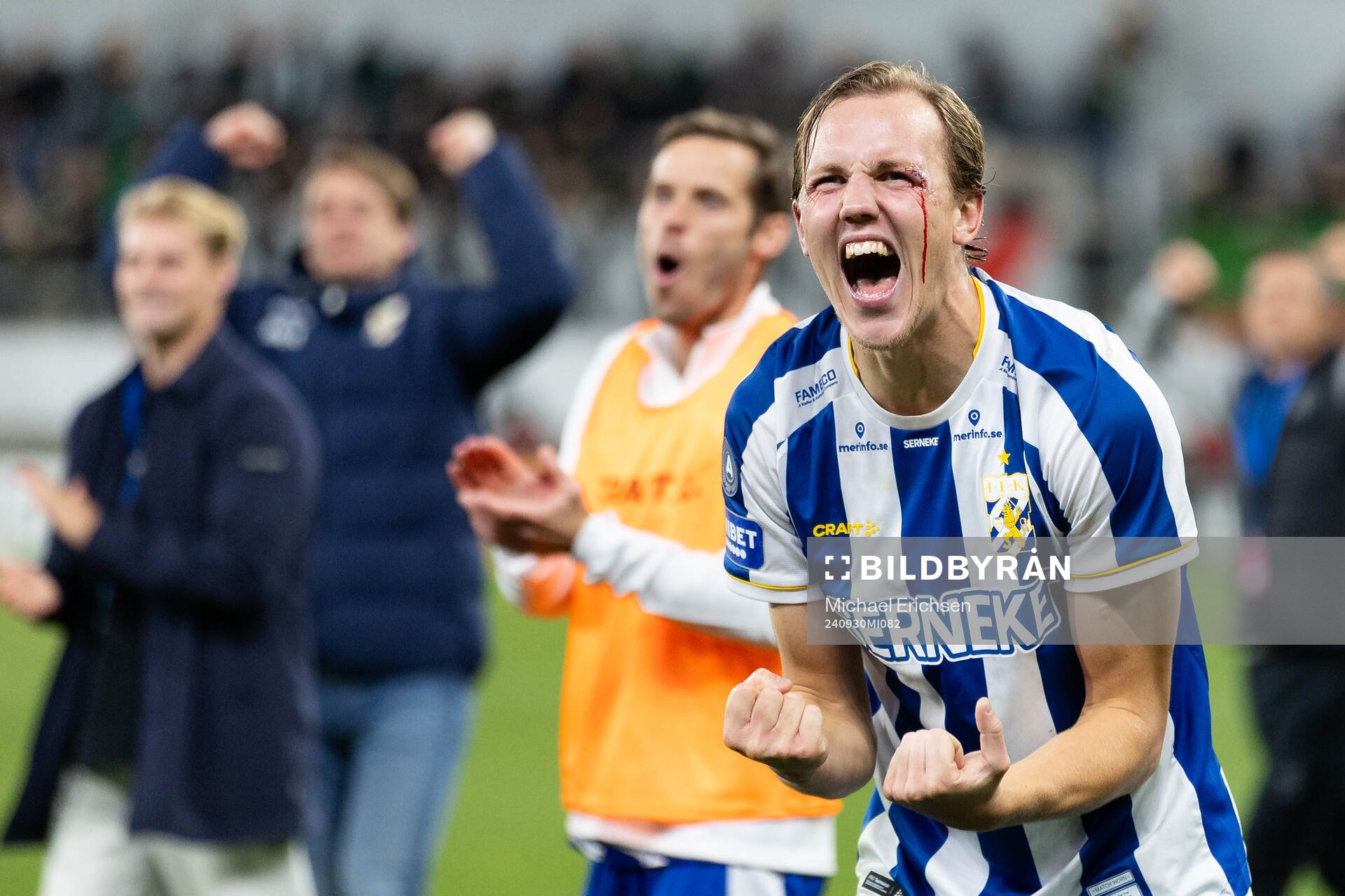 IFK Göteborgs Adam Carlén jublar