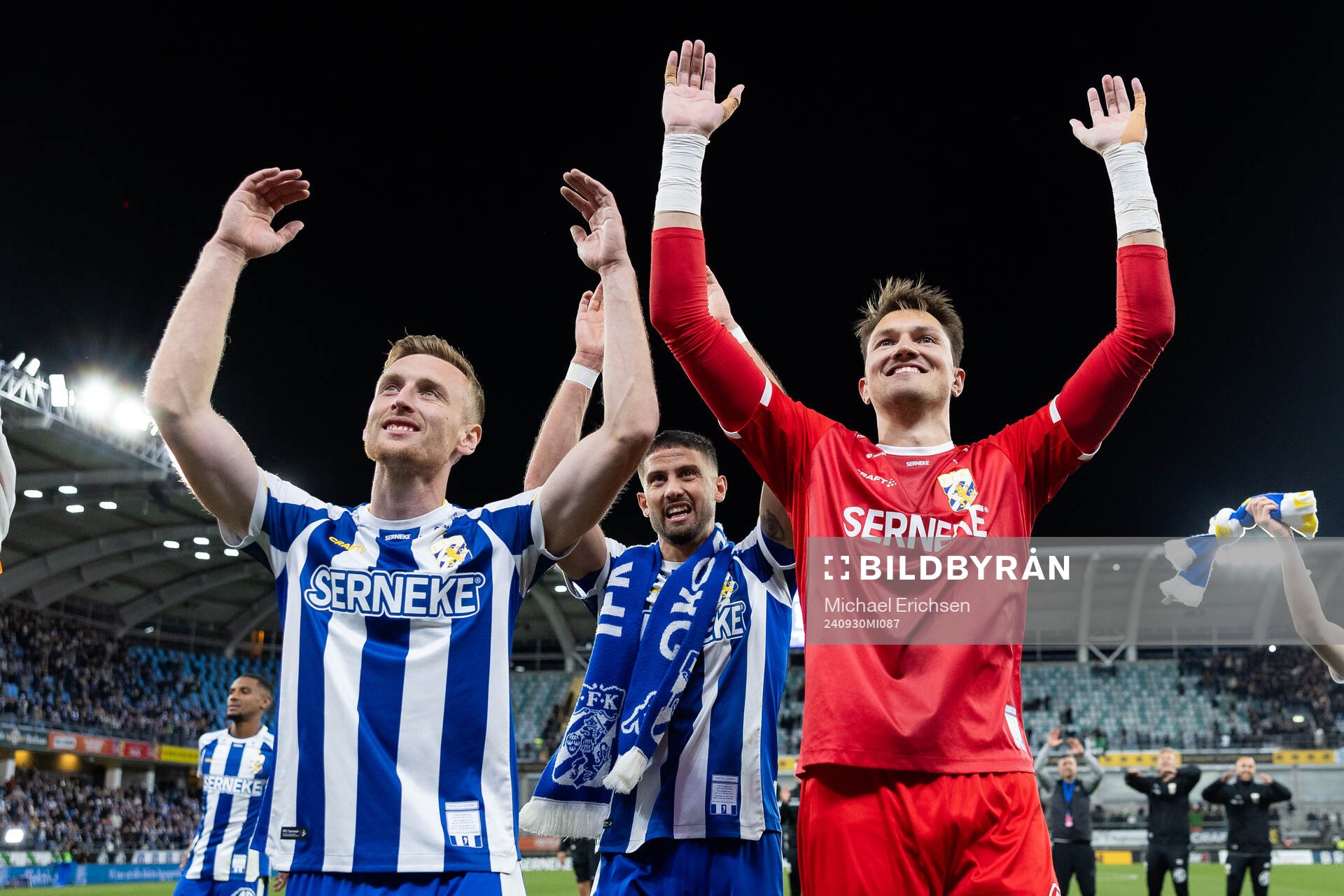 IFK Göteborgs Sebastian Ohlsson och målvakt Jacob