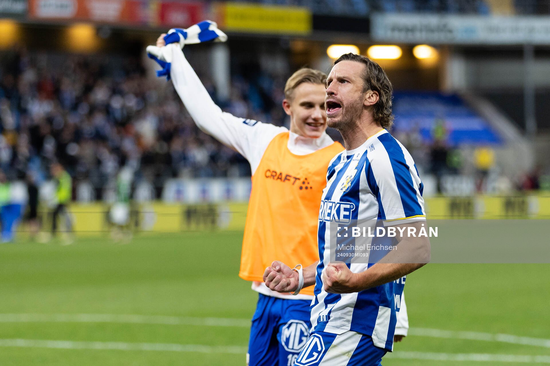 IFK Göteborgs Gustav Svensson jublar