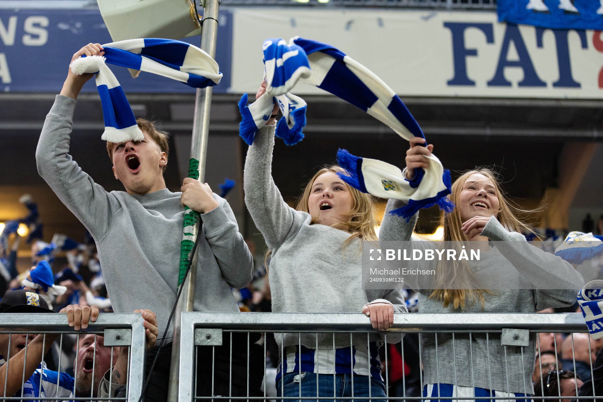 IFK Göteborgs supportrar jublar