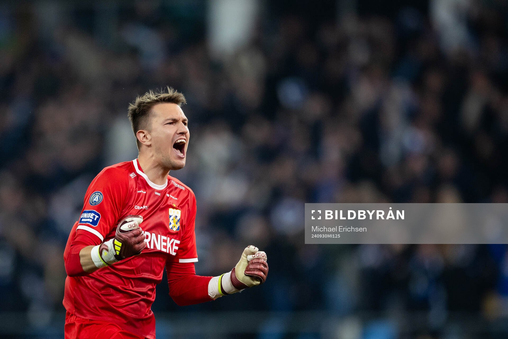 IFK Göteborgs målvakt Jacob Karlström jublar