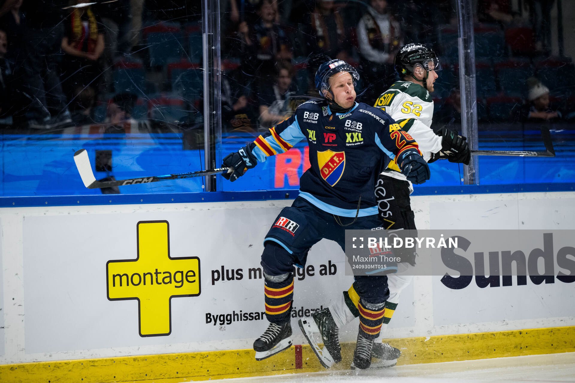 Djurgårdens Fredric Weigel och Östersunds Fredric Jansson