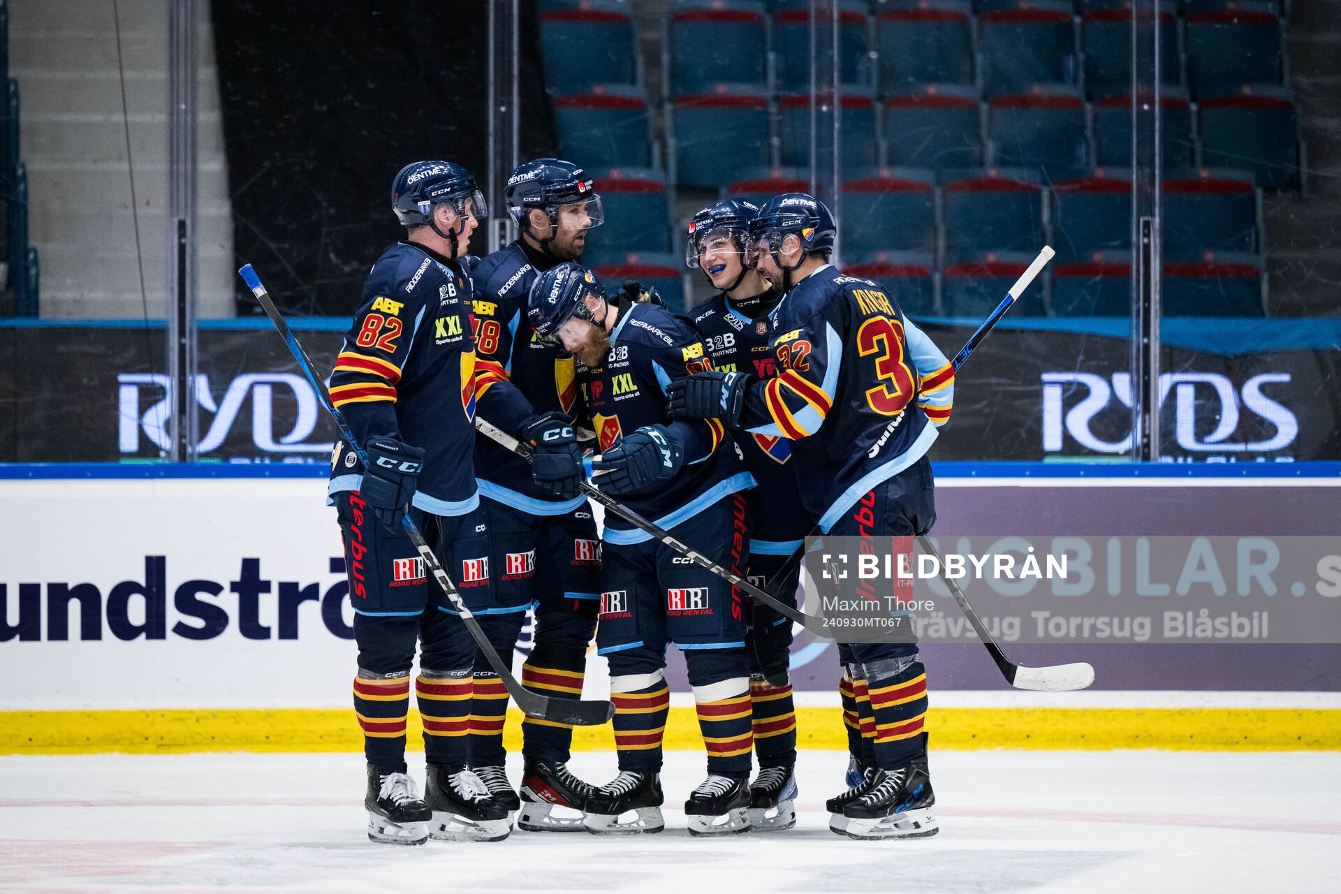 Djurgårdens Victor Eklund jublar